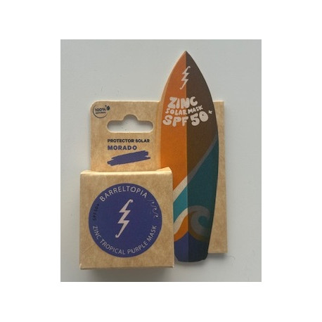ZINC SOLAR MASK SPF 50 BARRELTOPIA TARRITO MORADO