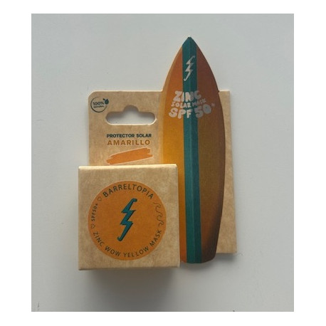 ZINC SOLAR MASK SPF 50 BARRELTOPIA TARRITO AMARILLO