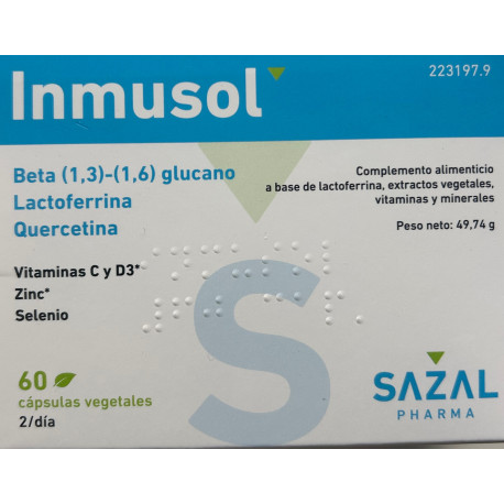 Inmusol - Sazal Pharma - Complemento alimenticio