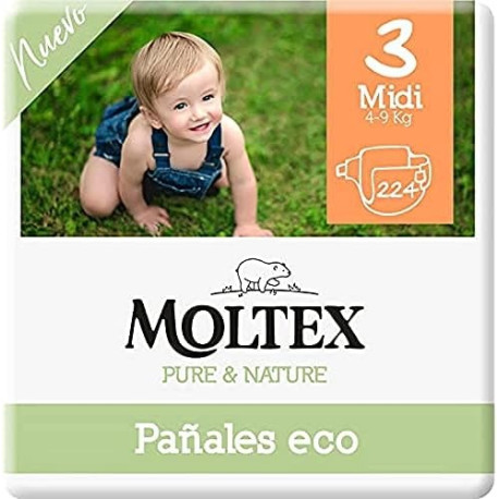 4-10KG MOLTEX PURE & NATURE T3 (56 PAÑALES)