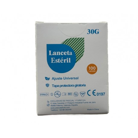 LANCETAS 30G CARESENS 100 unidades